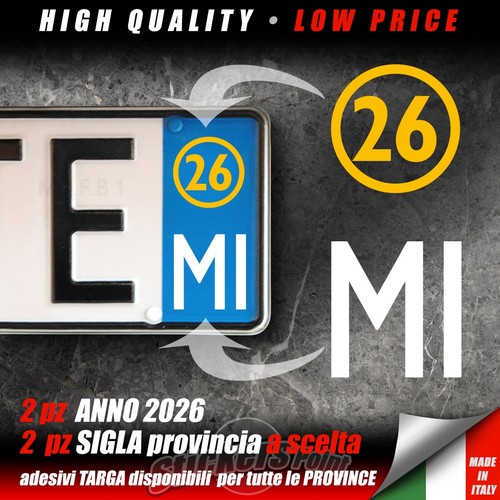Adesivi per targa auto - 4,