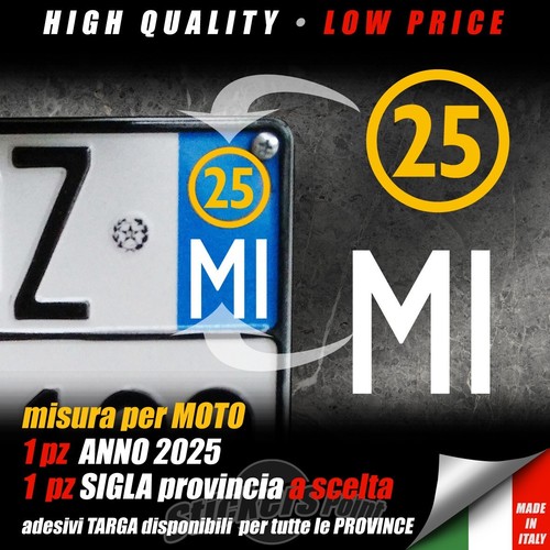 Adesivi per targa - 2, moto